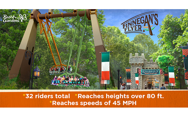 finnegan's flyer busch gardens williamsburg