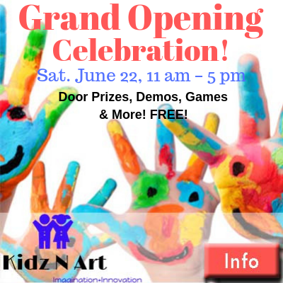 Kidz N Art GRAND OPENING Celebration June 22!