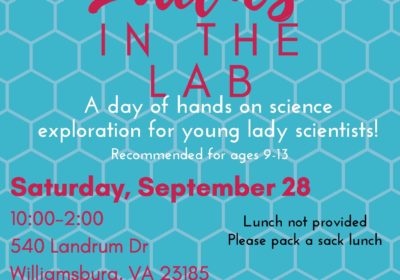 flyer for ladies in the lab event at W&M