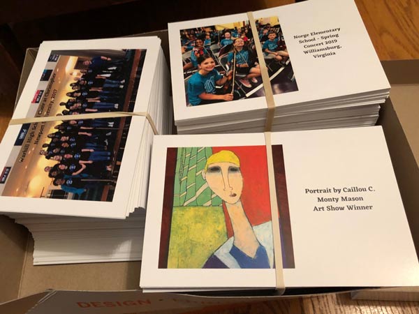 postcard campaign for the arts