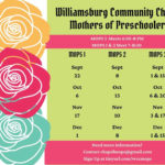 Williamsburg Community Chapel MOPS - group for moms, expectant moms - meetings start Sept. 1