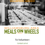 Williamsburg Area Meals on Wheels Needs Volunteers