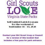 Girl Scouts Love Virginia State Parks - Self Guided Patch Program Sept 11 - 13