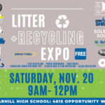 Annual Litter and Recycling Expo on Sat. Nov 20th at Warhill High Parking Lot