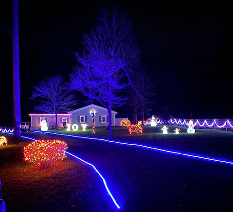 xmas lights tour near me