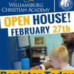 Williamsburg Christian Academy Open Houses for Lower and Upper School - Feb 27, 2022!