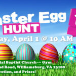 Resurrection Egg Hunt at SMBC on Sat, April 1