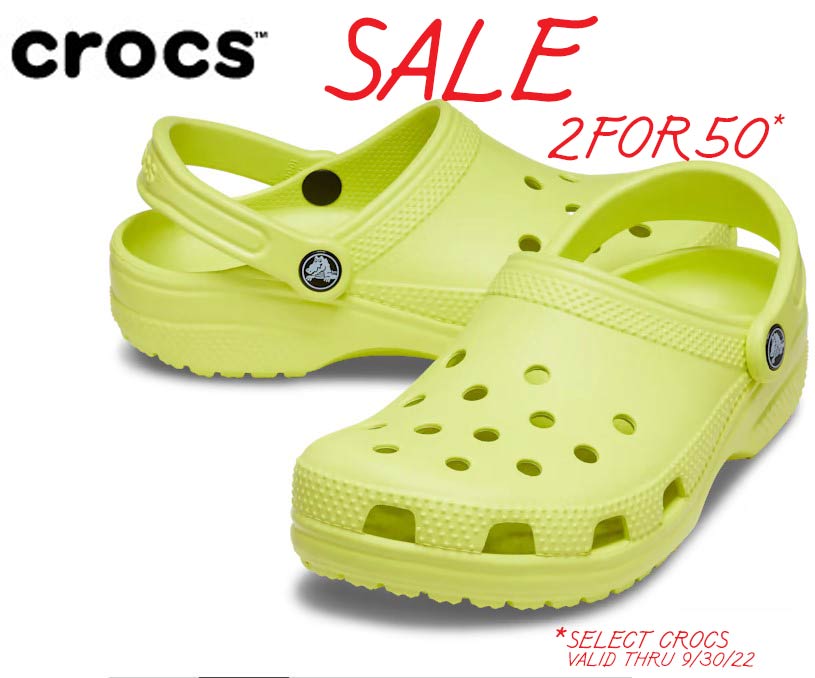 Erfenis gelijktijdig Slovenië Crocs special offer - Buy 2 Pairs of Crocs for $50 - sale ends 9/20/22 |  Williamsburg Families