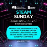 STEAM Sunday at the Stryker Center on Sunday, November 6 from 1 pm - 4 pm