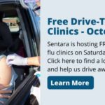 Stop by the Sentara Drive-Thru Flu Shot event on Saturday, October 8th, to receive your free flu shot. See locations...