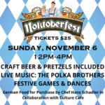 Great Events with Food, Drinks & Music! Get your Tickets for Chowderfest and Noktoberfest  -  Nov. 4 & 6