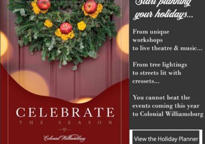 holiday planner colonial williamsburg