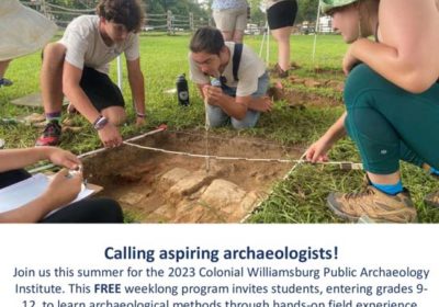 archaeology-custis-teen-summer-camp-registering