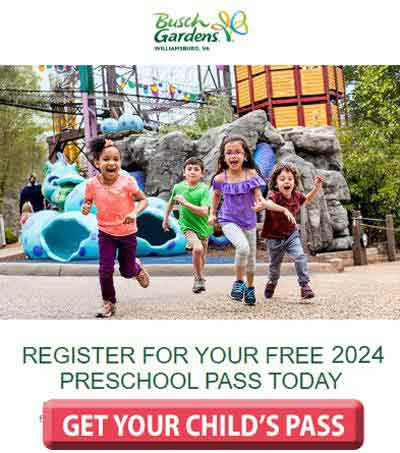 Preschool Pass For Busch Gardens