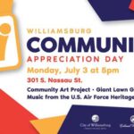 EVENT Postponed due to Weather to July 20 - Community Appreciation Day - FREE events & Concert on the Lawn of the Art Museums of Colonial Williamsburg