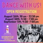 Institute for Dance is Registering for Fall Classes