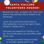 Santa Calling Needs Volunteers! Great way to get in the Holiday Spirit - learn how...