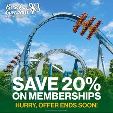 Check Out Latest Busch Gardens Williamsburg Ticket Discounts