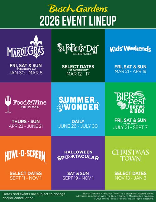 Busch Gardens Howl o Scream, Christmas town 2026