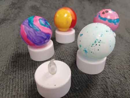 DIY Night: Tea Light Planets 