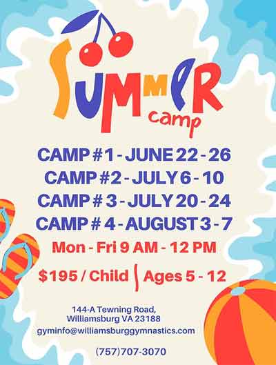 Williamsburg Gymnastics Summer Camps