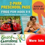 PRESCHOOL PASS BUSCH GARDENS