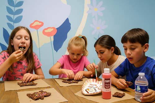 paint-on-pottery-chocolate-event Paint on pottery