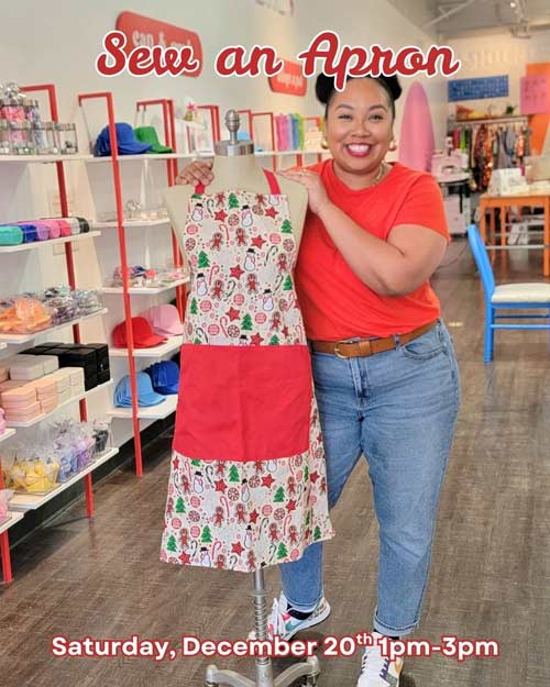 sew a holiday apron