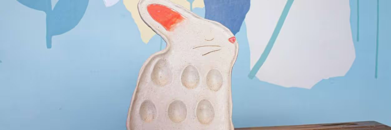 bunny egg tray