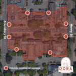 drinking area in Merchants Square DORA